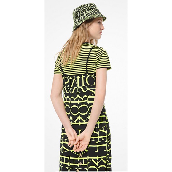 MICHAEL Michael Kors Newsprint Logo Slip Dress Size XXS‎ - Picture 3 of 9